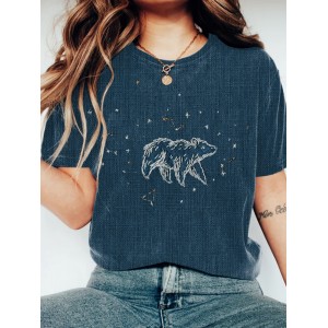 Respect The Locals Bear Embroidery Art Print Women's T-shirt