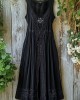 Viking Vegvisir Embroidered Celtic Knot Linen Tank Dress