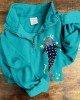 Whale Shark Embroidered Zip Up Comfy Sweatshirt Whale Shark Embroidered Zip Up Comfy Sweatshirt