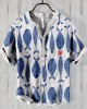 Vintage Fish Japanese Art Linen Blend Cozy Shirt
