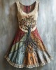Viking Tree Of Life Lace Art Linen Tank Dress Viking Tree Of Life Lace Art Linen Tank Dress