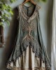 Tribal Viking Life Of Tree Celtic Knot Lace Art Linen Tank Dress