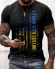 Men's I Stand With Ukraine Print Casual T-shirt Men's I Stand With Ukraine Print Casual T-shirt