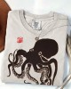 Octopus Japanese Lino Art Comfy T Shirt Octopus Japanese Lino Art Comfy T Shirt