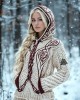 Women's Viking Jacquard Celtic Knitted Hooded Sweater Women's Viking Jacquard Celtic Knitted Hooded Sweater