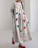 Fish Printed Loose Midi Dress