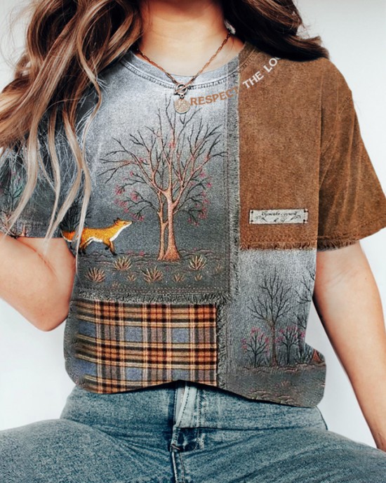 Protecting Local Forest Animals Advocacy Vintage Women's Washed T-shirt Protecting Local Forest Animals Advocacy Vintage Women's Washed T-shirt