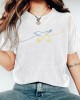 Women's Ukrainian Peace Dove Print Short Sleeve T-shirt Women's Ukrainian Peace Dove Print Short Sleeve T-shirt