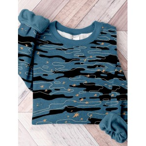 Stars and Shimmer Ocean Art Comfy Sweatshirt