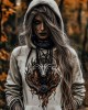 Women's Tribal Viking Dragon Casual Hoodie