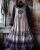 Women's Vintage Tribal Viking Tree Of Life Lace Panel Dress Women's Vintage Tribal Viking Tree Of Life Lace Panel Dress