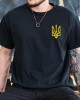 Men's Ukraine Trident Print Short Sleeve T-shirt Men's Ukraine Trident Print Short Sleeve T-shirt