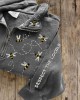 Respect The Locals Flying Bees Embroidered Zip Up Sweatshirt Respect The Locals Flying Bees Embroidered Zip Up Sweatshirt