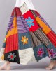 Vintage Bohemian Floral Geometric Patchwork Linen Skirt Vintage Bohemian Floral Geometric Patchwork Linen Skirt