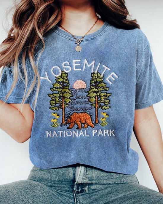 Yosemite National Park Embroidered Promotional T-shirt Yosemite National Park Embroidered Promotional T-shirt