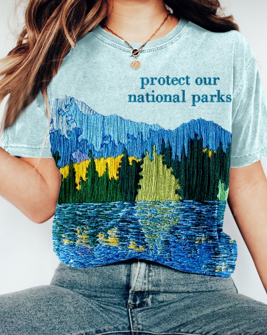 Protect Our National Park Embroidered Vintage T Shirt Protect Our National Park Embroidered Vintage T Shirt