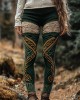 Irish Celtic Colorblock Mystical Cozy Knit Leggings Irish Celtic Colorblock Mystical Cozy Knit Leggings