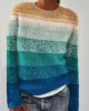 Beach Inspired Vintage Striped Knit Cozy Sweater Beach Inspired Vintage Striped Knit Cozy Sweater