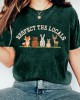 Respect The Locals Forest Animal Embroidered Washed T Shirt Respect The Locals Forest Animal Embroidered Washed T Shirt