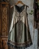 Tribal Viking Celtic Knot Lace Art Linen Tank Dress Tribal Viking Celtic Knot Lace Art Linen Tank Dress