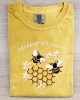 Respect The Locals Bees & Daisies Embroidered Washed T Shirt Respect The Locals Bees & Daisies Embroidered Washed T Shirt