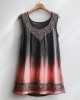 Women's Viking Celtic Knot Pattern Art Linen Sleeveless Top