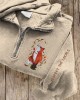 Respect The Locals Fox Embroidered Zip Up Sweatshirt