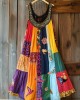 Boho Floral Embroidered Patchwork Linen Blend Dress Boho Floral Embroidered Patchwork Linen Blend Dress
