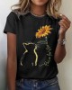 Ukrainian Cat Hugs Peace Sunflower T-shirt Ukrainian Cat Hugs Peace Sunflower T-shirt