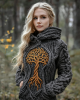 Women's Viking Tree Of Life Celtic Hooded Sweater Women's Viking Tree Of Life Celtic Hooded Sweater