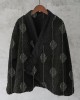 Japanese Embroidered Sashiko Art Cozy Fleece Kimono Cardigan