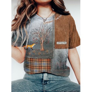 Protecting Local Forest Animals Advocacy Vintage Women's Washed T-shirt