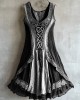 Viking Tribal Celtic Knot Lace Art Linen Tank Dress Viking Tribal Celtic Knot Lace Art Linen Tank Dress