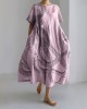 Japanese Art Octopus And Crab Print Casual Art Linen Blend Maxi Dress Japanese Art Octopus And Crab Print Casual Art Linen Blend Maxi Dress