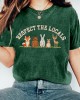 Respect The Locals Forest Animal Embroidered Washed T Shirt Respect The Locals Forest Animal Embroidered Washed T Shirt