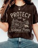 Protect Our National Park Embroidered Washed T Shirt Protect Our National Park Embroidered Washed T Shirt