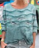 Fish & Sea Waves Sequin Embroidered T Shirt Fish & Sea Waves Sequin Embroidered T Shirt