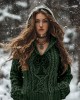 Women's Viking Tribal Runes Life Of Tree Chunky Knit Hooded Sweater Women's Viking Tribal Runes Life Of Tree Chunky Knit Hooded Sweater