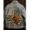 Foxtrot Data Tango Bear Floral Embroidered Denim Jacket