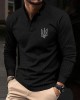 Men's I Santd With Ukr Logo Print Polo Shirt