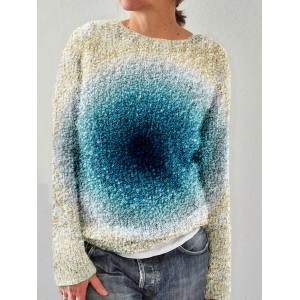 Ocean Inspired Embroidery Pattern Cozy Sweater