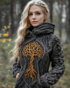 Women's Viking Tree Of Life Celtic Hooded Sweater Women's Viking Tree Of Life Celtic Hooded Sweater