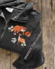 Respect The Locals Protect National Park Embroidered Zip Up Sweatshirt