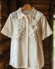 Women's Retro Floral Lace Embroidery Art Shirt Women's Retro Floral Lace Embroidery Art Shirt