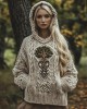 Tree Of Life Knit Art Women's Hooded Sweater Tree Of Life Knit Art Women's Hooded Sweater