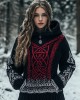 Women's Viking Totem Celtic Knot Retro Pocket Hooded Sweater Women's Viking Totem Celtic Knot Retro Pocket Hooded Sweater