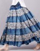 Vintage Bohemian Floral Patchwork Linen Skirt