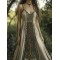 Celtic Myth Tree Of Life Print Women's Linen Halter Dress