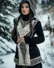 Women's Viking Tribal Celtic Chunky Knit Hooded Sweater Women's Viking Tribal Celtic Chunky Knit Hooded Sweater