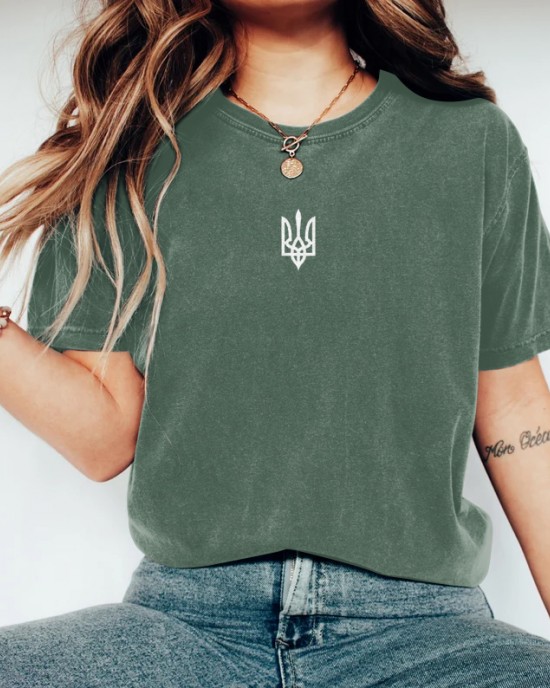 Women's Trident Ukraine Print Casual T-shirt Women's Trident Ukraine Print Casual T-shirt